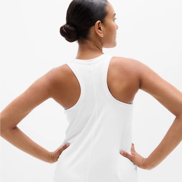 Move with Ease White Racerback Tank Top - Picture 3 of 3